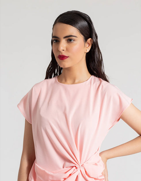 MIDI DRAPERY DRESS